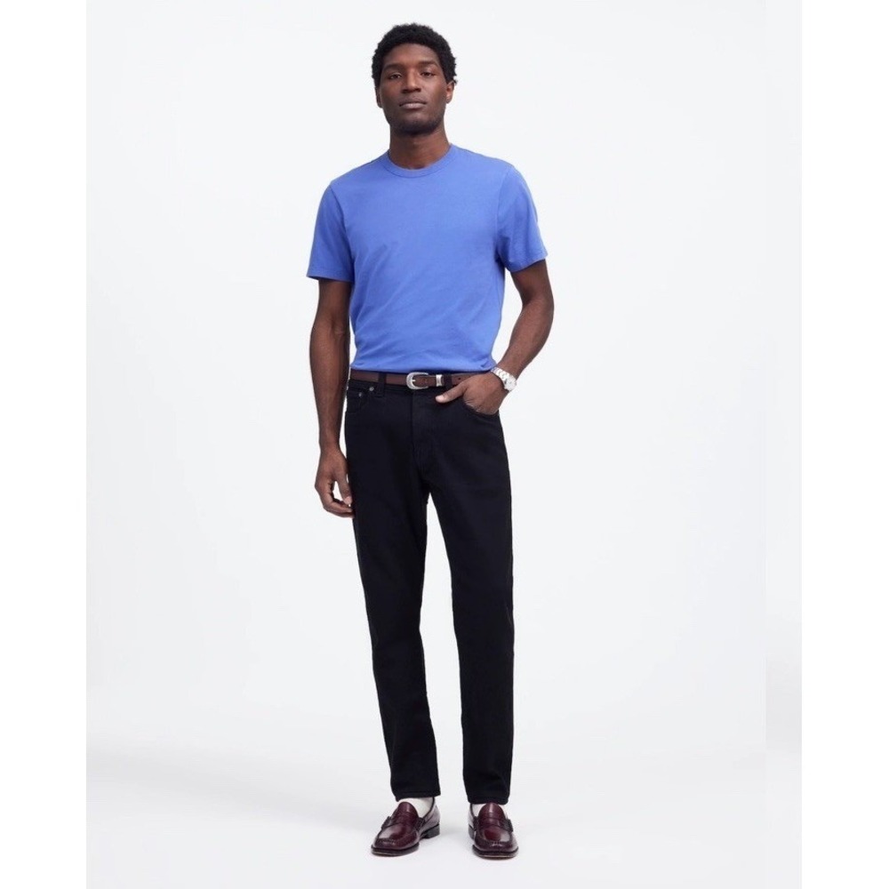 Madewell NWT Men's Athletic Slim Jeans Cool max Denim Black 31x30 - Picture 2 of 11